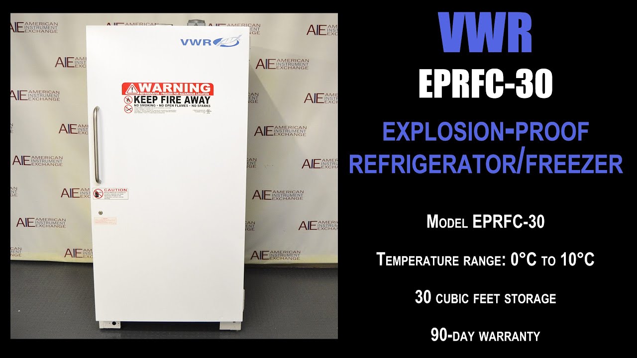 VWR Explosionproof Refrigerator/Freezer Combo (4404Q REFRIG) YouTube
