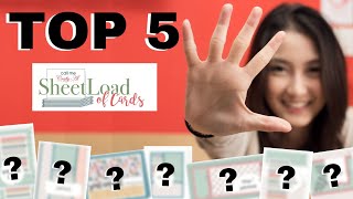 use your scraps | TOP 5 sheetload card templates | tips & tricks