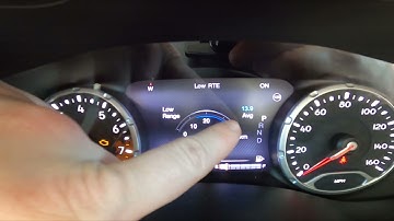 How to Find and Reset Average Fuel Consumption Jeep Renegade ( 2014 - now )