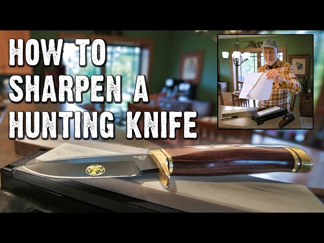 How to Sharpen A Hunting Knife 