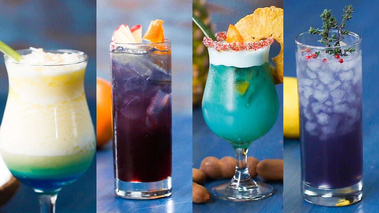 Mulberry or Blue Curacao Fancy Drink? 