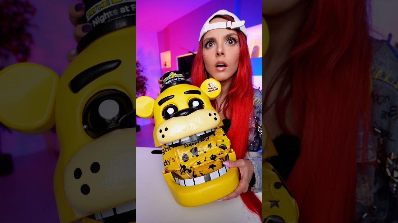 CABEZA GIGANTE de FIVE NIGHT AT FREDDY SORPRESA!😱 Animatronico Golden Freddy☠️ #animatronics #fnaf