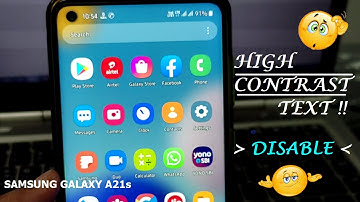 HOW TO TURN OFF HIGH CONTRAST TEXT IN SAMSUNG PHONES !!