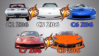 C8 Corvette Z06 LT6 Sounds vs C2 Z06, C5 Z06, C6 Z06, C7 Z06