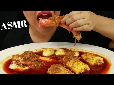 KING CRAB LEGS, EGGS & CORN IN BLOVES SAUCE~ ASMR (No Talking)