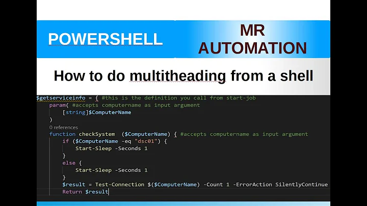 PowerShell S2E5 (multithreading)