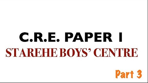 CRE PAPER 1 2022 | cre paper 1 2022 | cre paper 1 questions an| kcse cre paper 1 2020 marking scheme