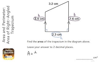 Area and Perimeter: Area of Right-Angled Trapezium (Grade 3) - OnMaths GCSE Maths Revision