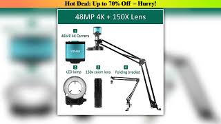 Best Seller 4K Microscope For Electronics 48MP Digital Microscope Camera Optional 1-150x Lens LED L