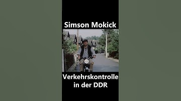 Simson Moped Verkehrskontrolle in der DDR