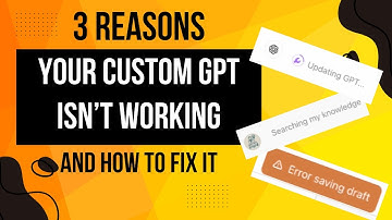 Three reasons your custom GPT in ChatGPT isn