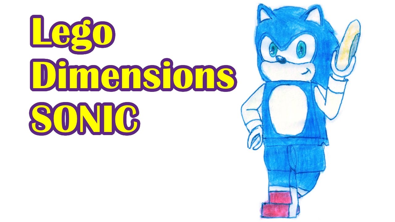 How to draw Sonic Lego 