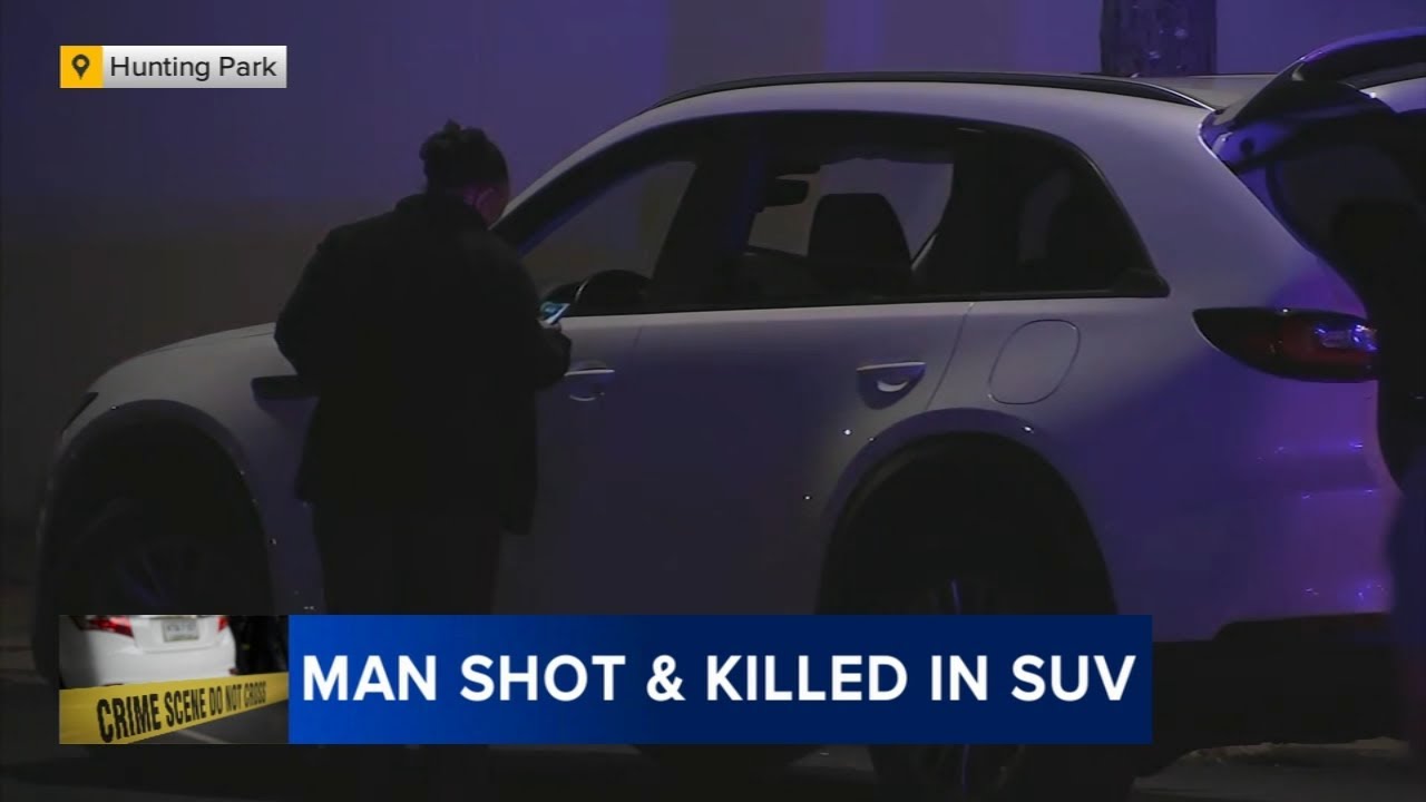 Man dies after being found shot inside SUV in Hunting Park - YouTube