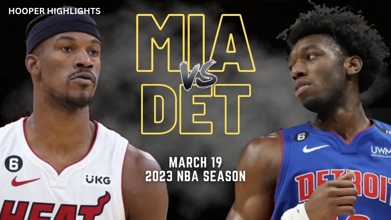 Miami Heat vs Detroit Pistons Full Game Highlights | Mar 19 | 2023 NBA Season