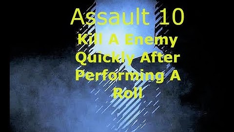 Ghost Recon Breakpoint : Assault Rank 10 : Kill An Enemy Quickly After Performing A Roll