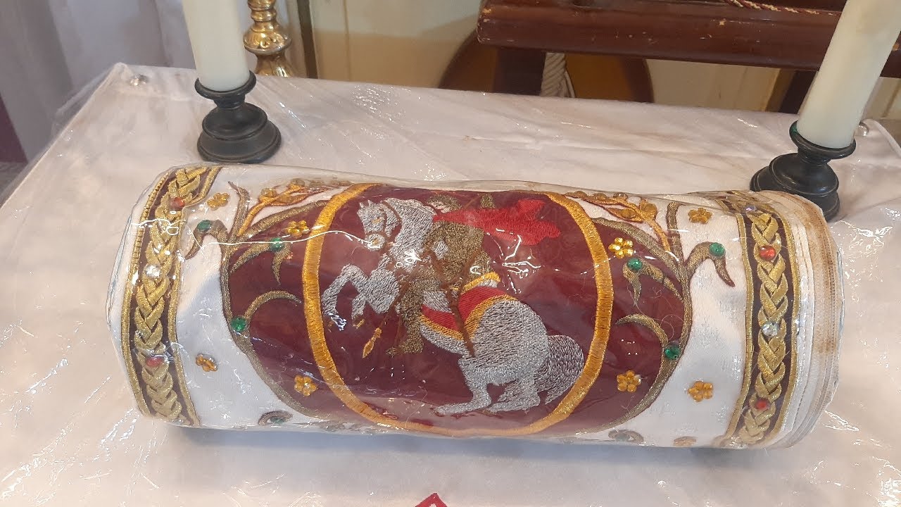 زفة أيقونة الشهيد العظيم مارجرجس الروماني بيد نيافة الحبر الجليل الانبا يوساب