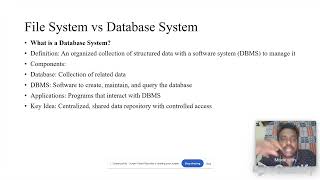File System vs DBMS
