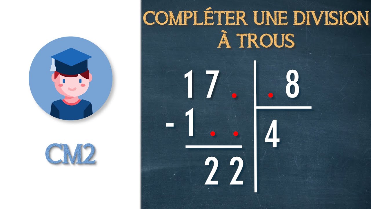 Comment compléter une division euclidienne à trous ? - CM2 - Petits Savants