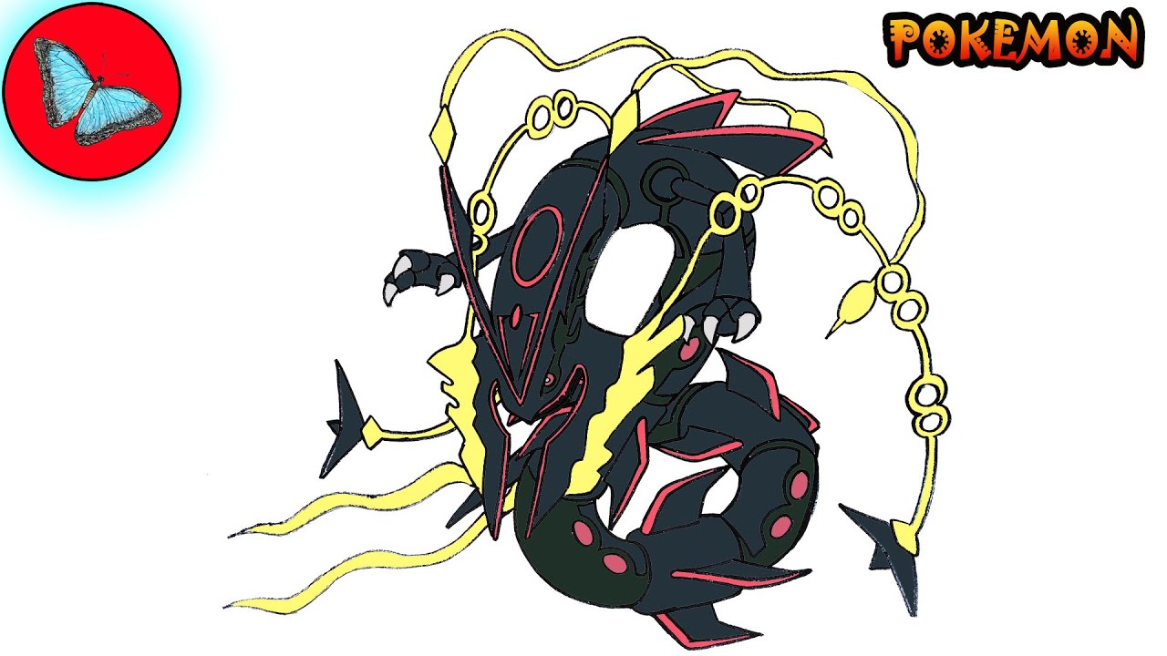 how to draw legendary pokemon rayquaza