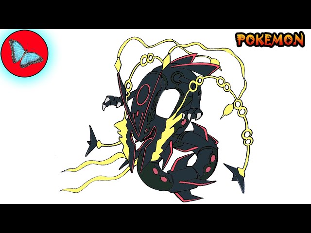 Been working on this shiny mega rayquaza digital art, a mega and