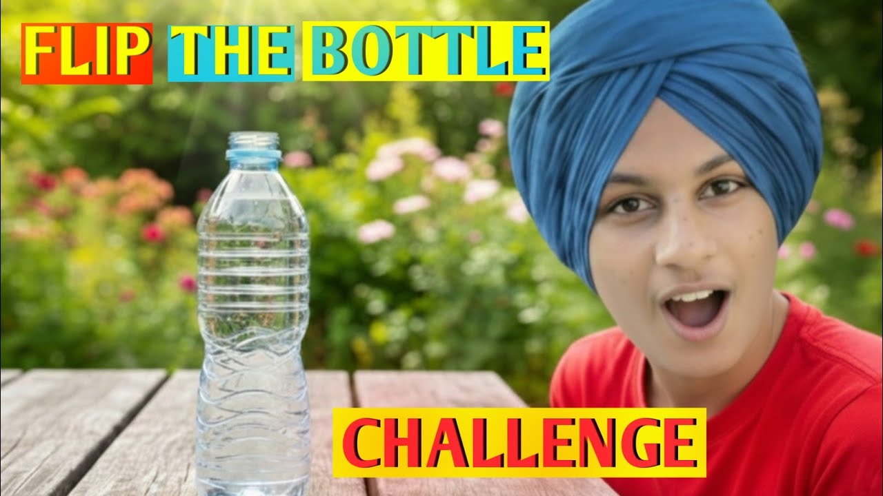 Bottle Flip Challenge - Ki mai eh kar paya? 🤔 | Epic Punjabi Challenge