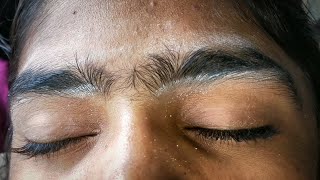 Eyebrows Threading Heavy Hair Growth Eyebrows