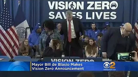 Mayor Bill de Blasio Makes Vision Zero Announcement
