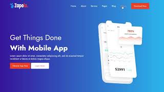 Responsive - App Website FREE -With Source Code_ Website Template HTML CSS Projects