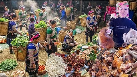  Choáng Ngợp Chợ Phiên Bắc Hà: Thảo Dược Hiếm – Ẩm Thực Ngon Khó Cưỡng / dân vùng cao ,