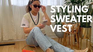 Aritzia Sweater Vest| How to Style 