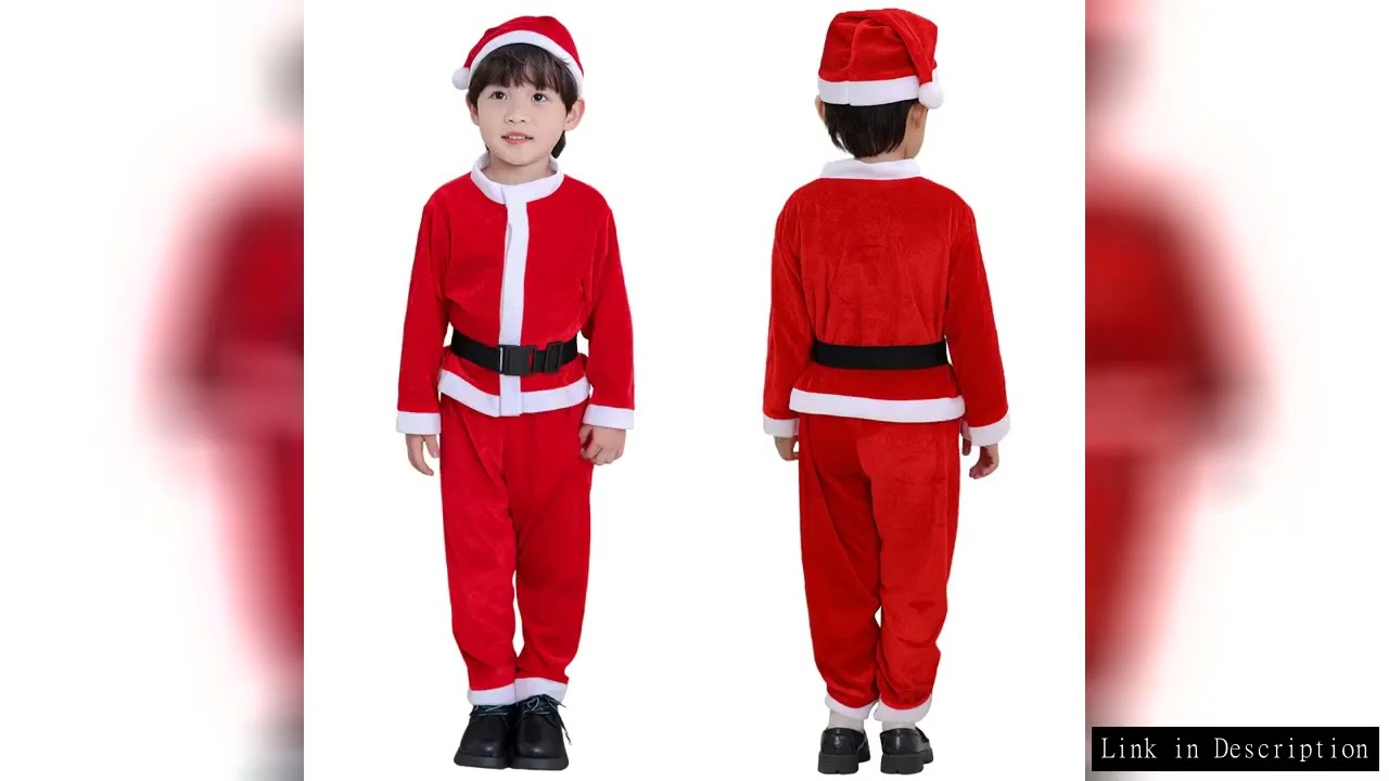 Low price high-quality gold velvet fabric boys' Christmas clothing set with boots felt bag popular i