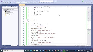 bài tập 213 Viết hàm chèn 1 phần tử vào mảng C++
