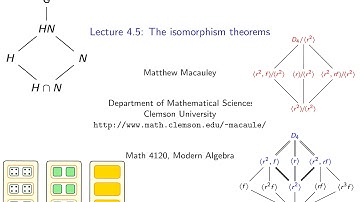 Visual Group Theory, Lecture 4.5: The isomorphism theorems