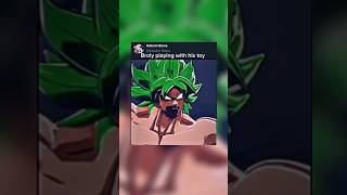Broly playing with him |broly vs zammasu |#shorts #dragonball #goku #broly #dbz #gokublack #anime ||