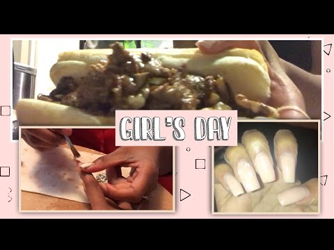 Girls Day Vlog | nails + cooking | Alijah's Beauty