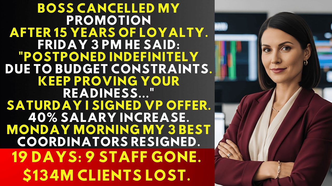 Начальник ОТМЕНИЛ мое повышение после 15 лет работы — я перевел в свою новую фирму троих его лучш...