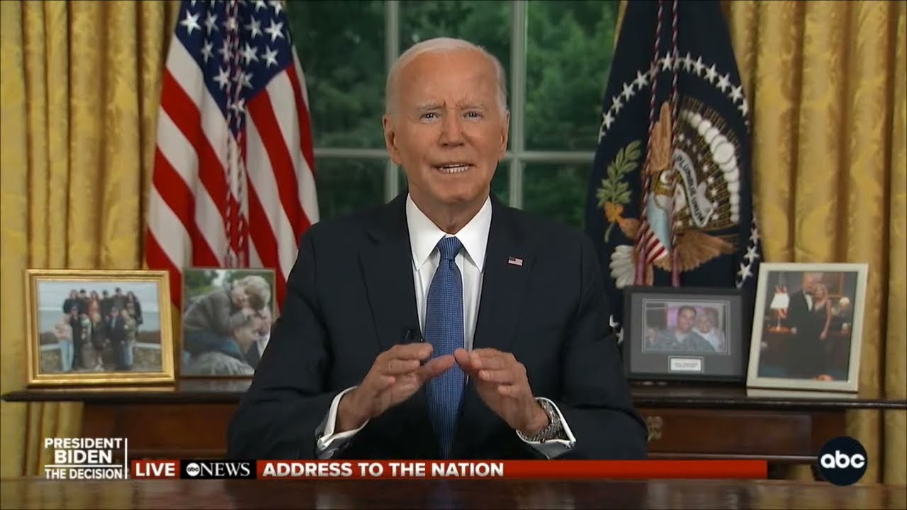 LIVE | President Biden addresses the nation after ending 2024 campaign