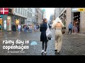 This Is What &quot;Danish Weather&quot; Means! Rainy Day in Copenhagen ☔ 4k Walking Tour (August 2021)