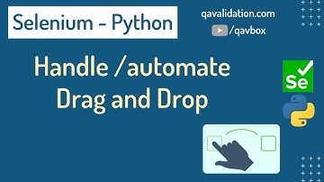 Different ways to automate drag & drop using selenium python