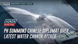 PH summons Chinese diplomat over latest water cannon attack | ANC