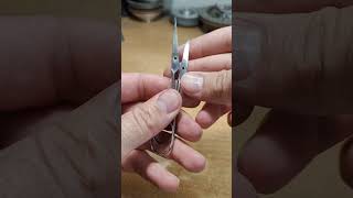 Реставрация и заточка старых маникюрных ножниц для ногтей / Restoration of old nail scissors