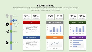 Project Status Report 5 Powerpoint slide design | Project Management presentation