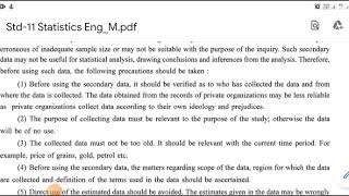#9 | Chap 1 | Precautions while using secondary data