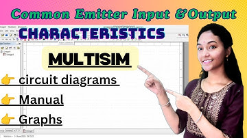 Common Emitter Input and output characteristics simulation using #multisim #ece #electronics