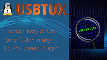 How to encrypt your home folder post install