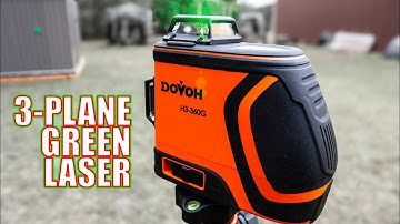 High Powered 3-Plane Green Laser with Remote - DOVOH H3-360G