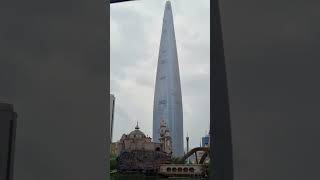 #Seoul #Korea #lottetower in the #rain #rainwalk #rain #asmr