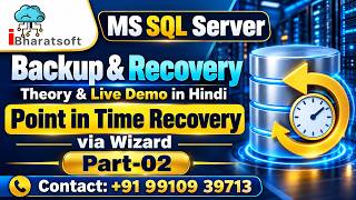 Backup and Restore Database in SQL Server | Point in time restore in SQL Server #sqldba