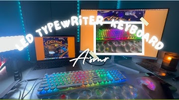🔥 Most Satisfying RGB Keyboard ASMR Ever 🎧✨ | Sleep, Study & Chill Vibes