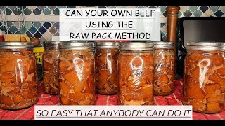 CANNING RAW BEEF - EASY DIY FOR SHELF STABLE MEAT